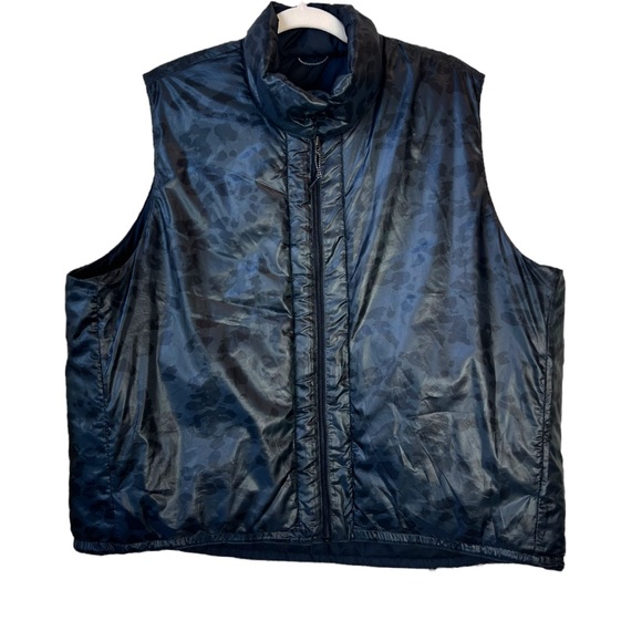 Nike Therma Fit Repel Reversible Black Leopard Semi-Cropped Puffer Vest Golf XL - Picture 13 of 16